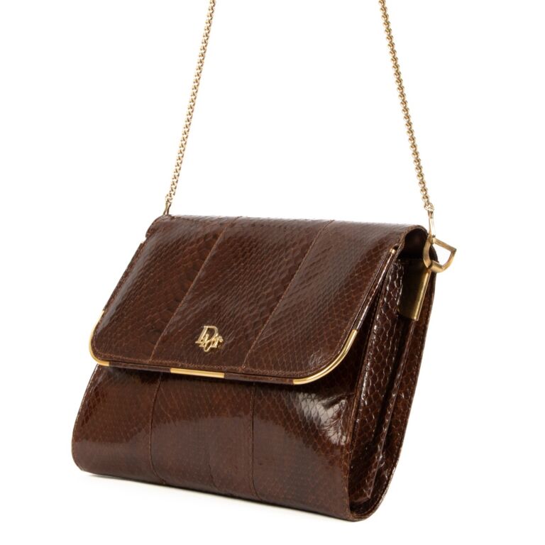 Christian dior snakeskin bag sales