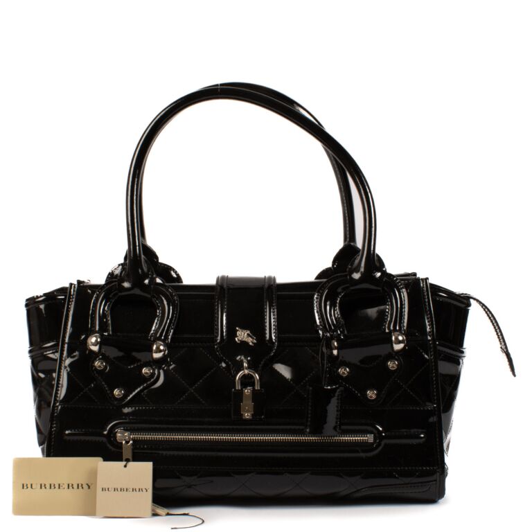 ハンドバッグ Burberry Black Leather Handbag Leather tote Burberry Black in Leather - 46728925