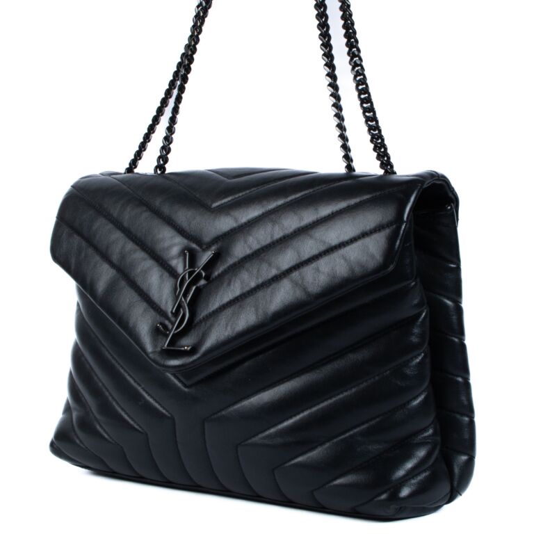 Saint laurent medium loulou matelassé leather shoulder bag best sale