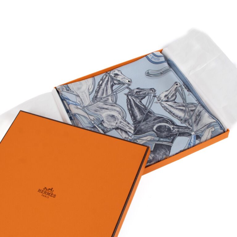 エルメス カレ90 シフォンスカーフ La Ronde des Jockeys Hermès La Ronde Des Jockeys 90