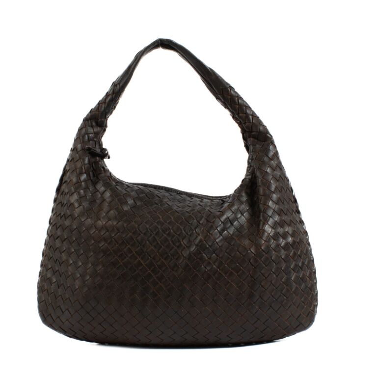 Bottega Veneta Brown Intrecciato Small Veneta Hobo Bag
