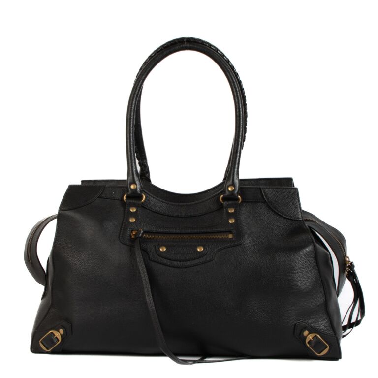 Balenciaga Black Neo Classic Large Top Handle Bag Labellov Buy and Sell ...
