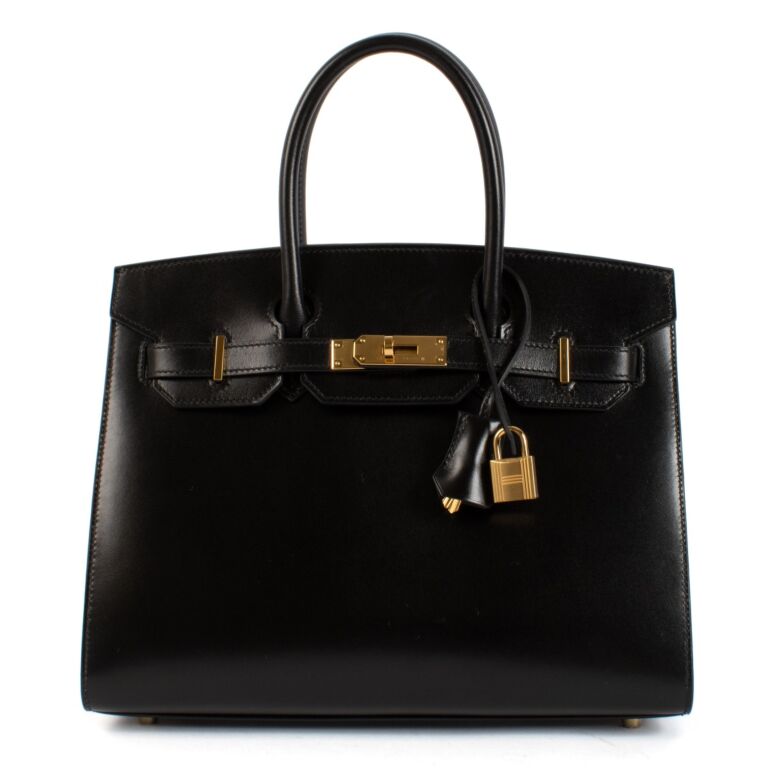 Hermes Birkin 30 Black Box GHW Labellov Buy and Sell Authentic Luxury