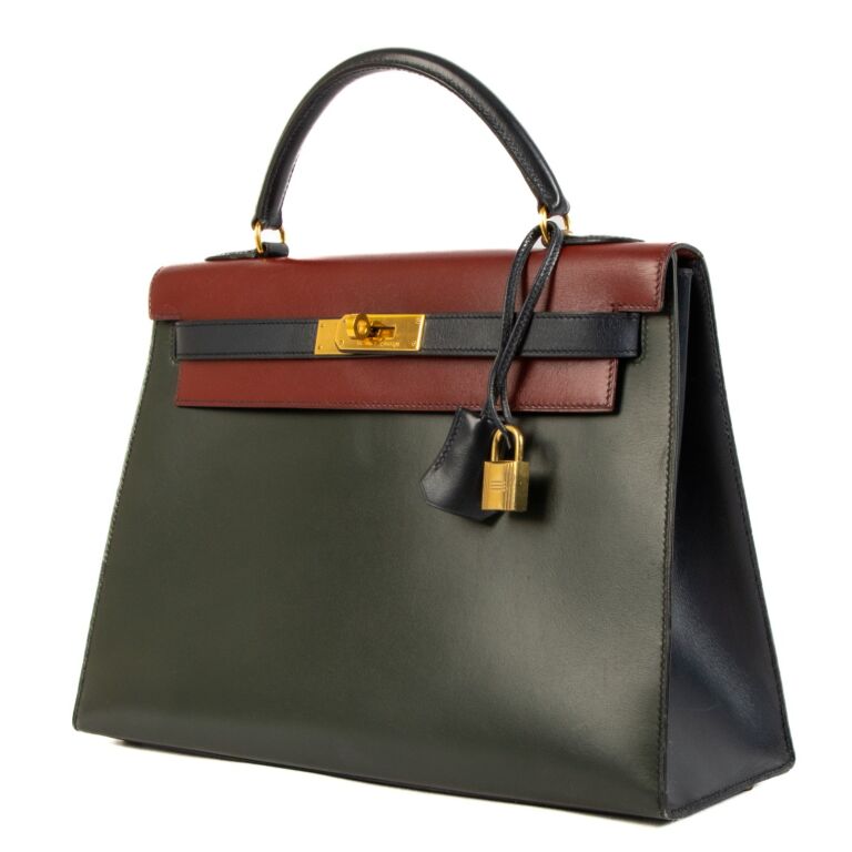 Hermes tri color kelly hotsell