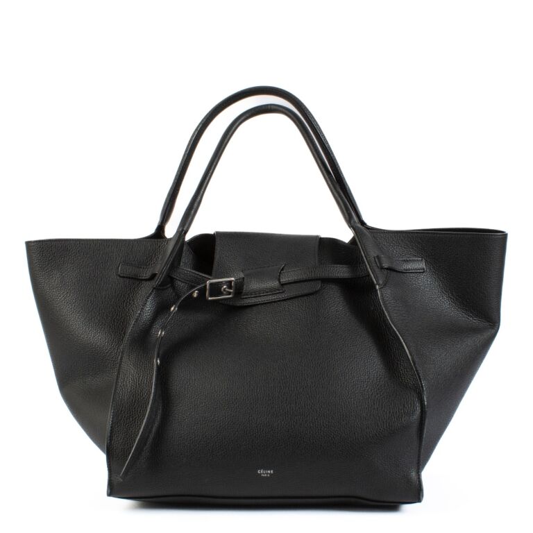 Celine Black Leather Medium Big Bag Labellov Buy and Sell Authentic Luxury