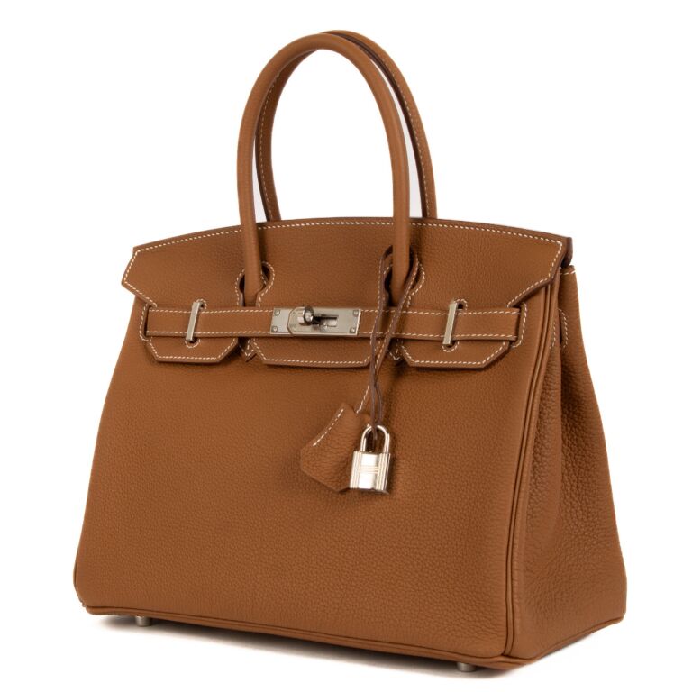Herm s Birkin 30 Gold Togo PHW Labellov Buy and Sell