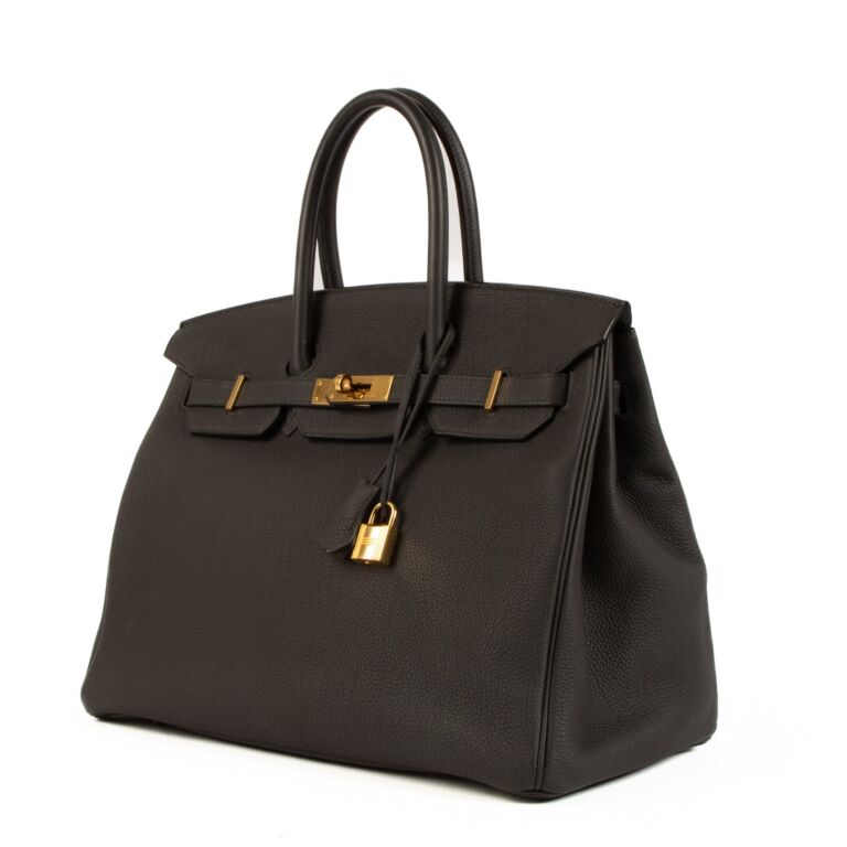【別倉庫からの配送】 Togo 35 Birkin Hermès Gris and Buy ○ Labellov ○ Elephant 帽子