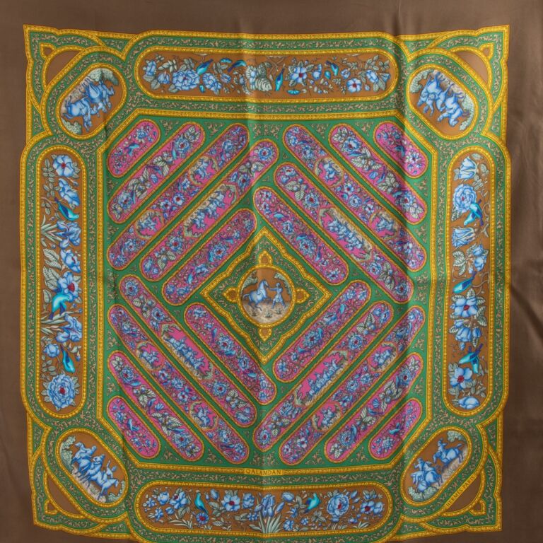 【日本限定モデル】 Hermès and Buy ○ Labellov ○ Scarf 90 Carré Silk Qalamdan 小物