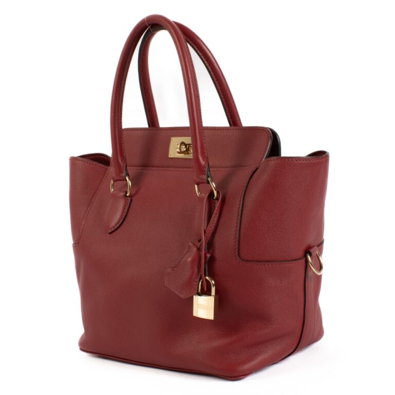 Hermès Toolbox 20 Rouge Grenat Evercolor GHW ○ Labellov