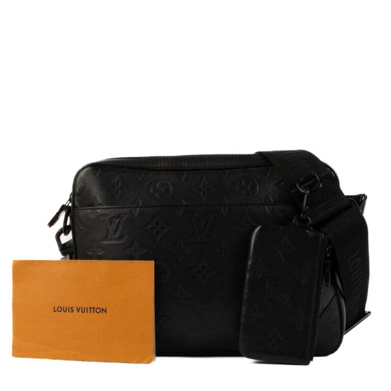 【LV】LV DUO Messenge★ デュオ メッセンジャー【ランク:Ａ】 Louis Vuitton Duo Messenger Black in Leather with Black-tone