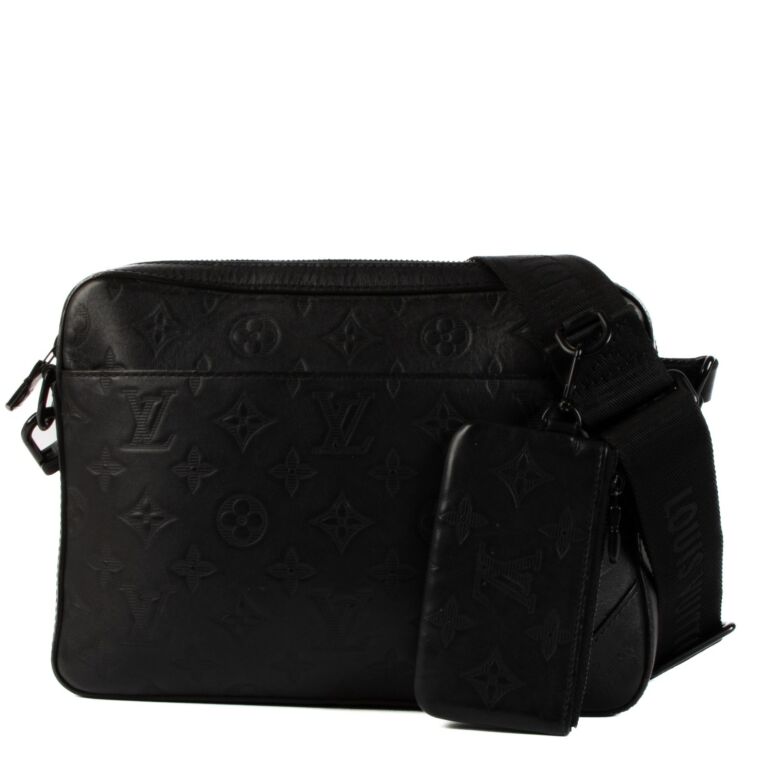 Louis Vuitton Black Monogram Shadow Duo Messenger Bag Labellov