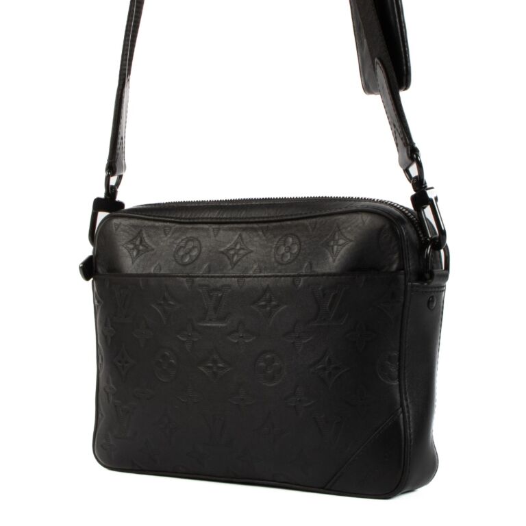 Louis Vuitton Black Monogram Shadow Duo Messenger Bag Louis Vuitton Black Monogram Shadow Duo Messenger Bag