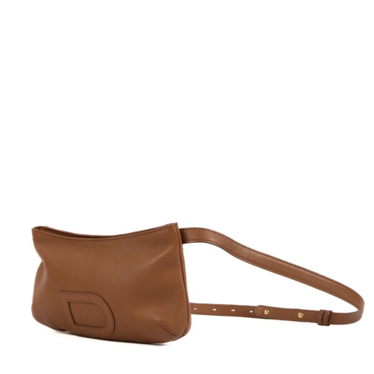 Delvaux Camel Allure Louise Pochette Ceinture Belt Bag
