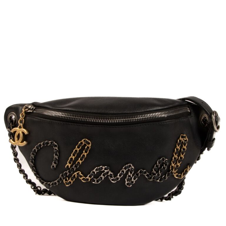 Chanel belt bag black discount