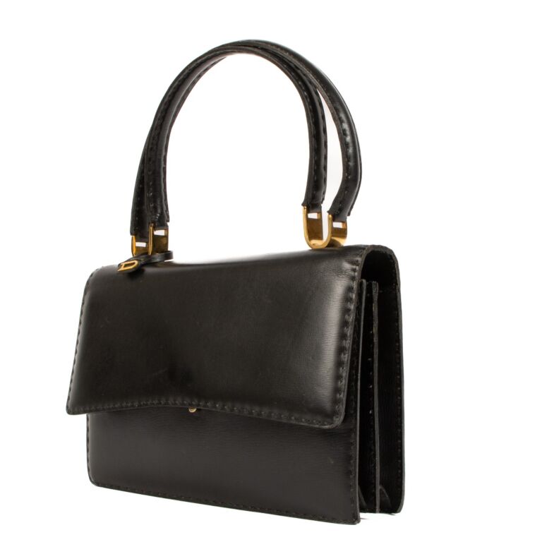 新着入荷の通販 Delvaux Black Labellov ○ Bag Handle Top Vintage Leather Bag