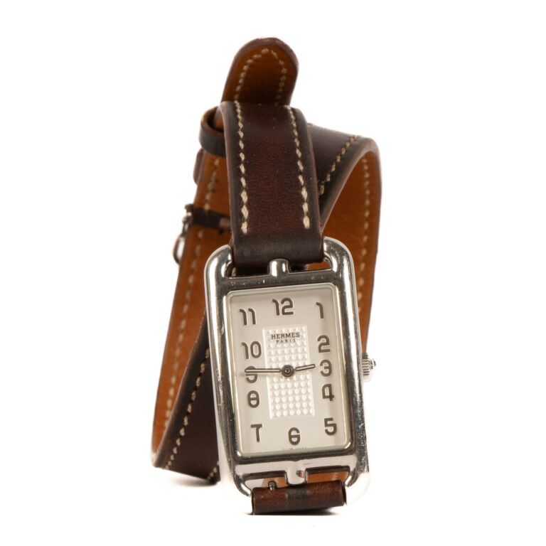 ♤エルメス￼♤ブラウン♤ベルト♤Hermès♤馬車♤ Hermes Brown black Reversible Belt 90 Gold Buckle Box & Dust