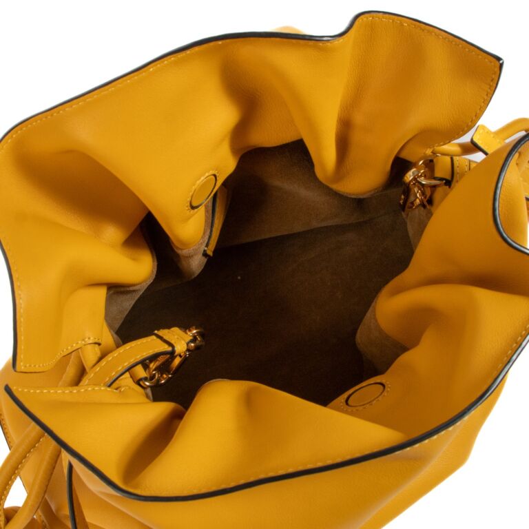 Loewe Yellow Nappa Calfskin Flamenco Clutch Bag ○ Labellov ○ Buy