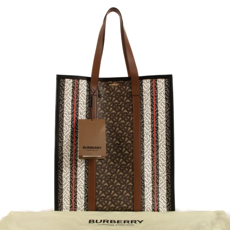 Burberry Monogram Tote Bag Labellov Buy and Sell Authentic Luxury
