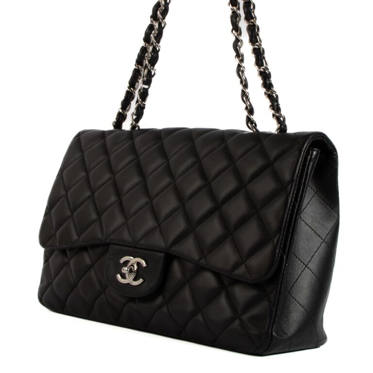 Chanel Black Large Classic Single Flap Bag Labellov Buy and