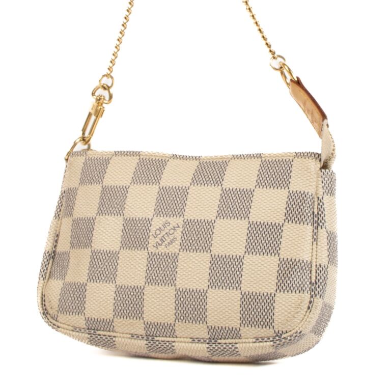 Louis Vuitton Damier Azur Canvas Mini Pochette Accessoires Bag
