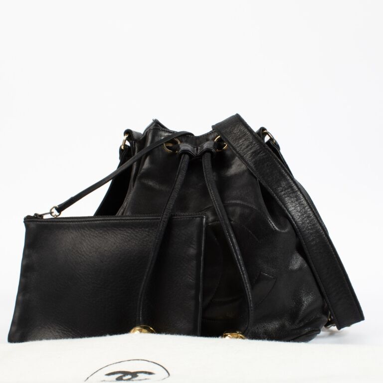 Chanel Black Gold Ball Bucket Bag ○ Labellov ○ Buy and