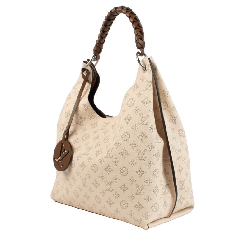 Louis Vuitton Creme Mahina Carmel Hobo Bag Labellov Buy and Sell Authentic Luxury