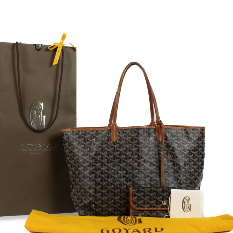 Goyard Black Tan Saint Louis PM Bag Labellov Buy and Sell Authentic Luxury