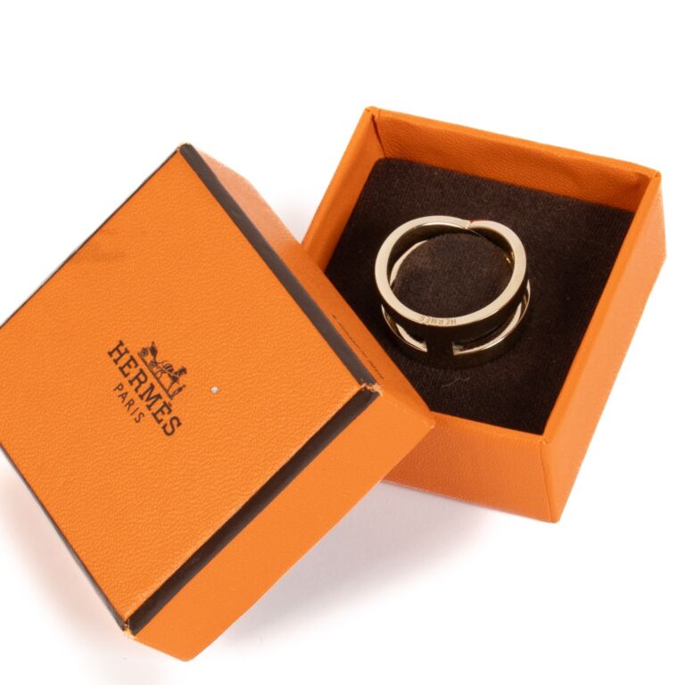 Hermès Permabrass Ruban Scarf Ring ○ Labellov ○ Buy and