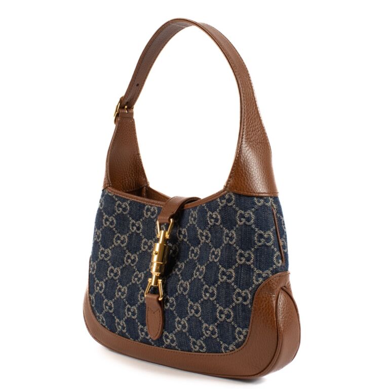 バッグ GUCCI Handbag Jackie mini denim GG Gucci Blue GG Denim Jackie 1961 Mini Shoulder Bag w/ Box