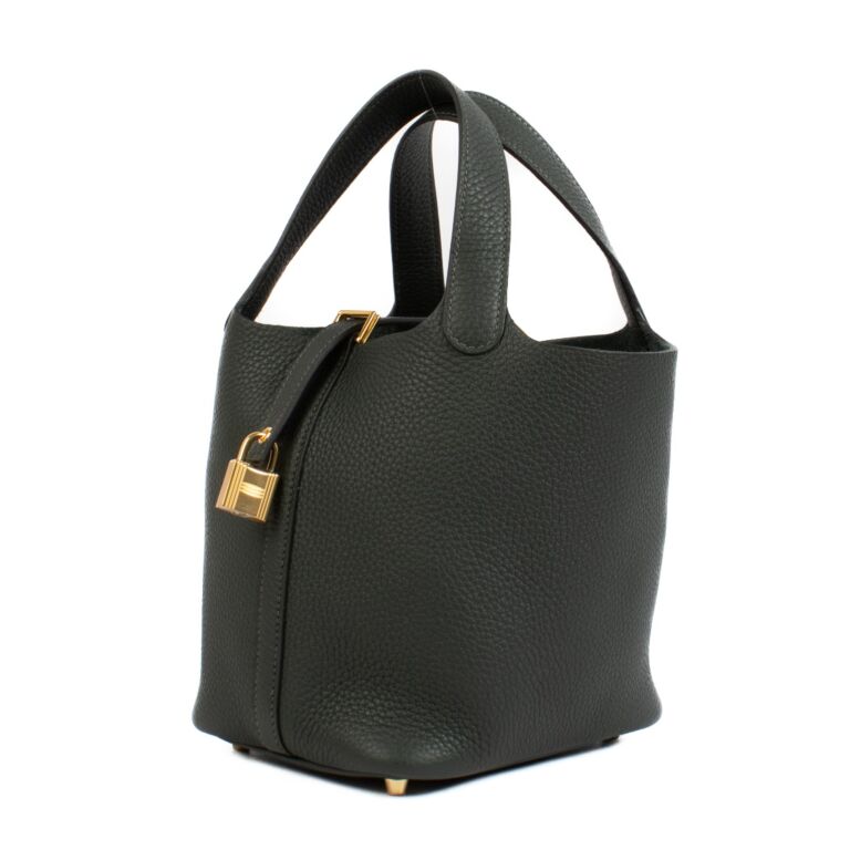 Hermès Picotin Lock 18 Vert Foncé Clemence GHW ○ Labellov ○ Buy