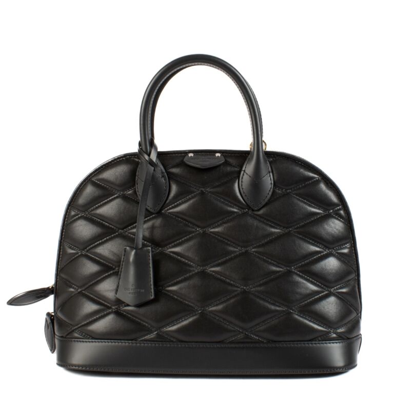 Louis Vuitton Black Malletage Alma PM Labellov Buy and Sell Authentic Luxury