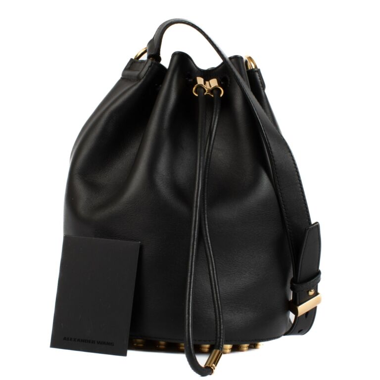 ALEXANDER WANG バッグ Alexander Wang Black Dome Crackle Leather Multi Carry Bag
