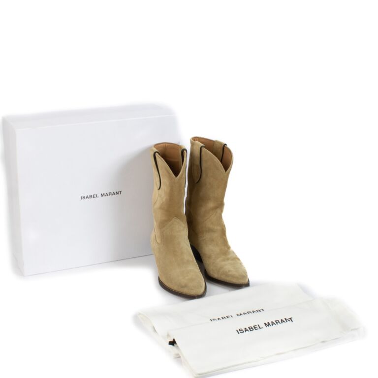ミドルブーツ ISABEL MARANT Women Boots BO0181FAC1A03S90LB Beige Leather boots Isabel Marant Beige size 38 EU in Leather