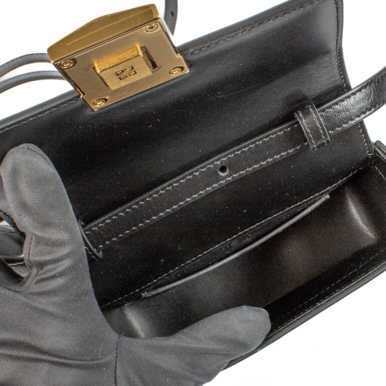 Givenchy Black Box Calfskin Small 4G Crossbody Bag