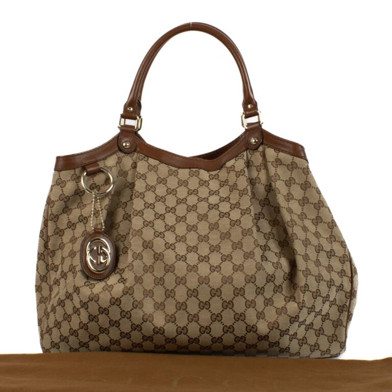 Gucci GG Canvas Sukey Tote Bag Labellov Buy and Sell Authentic Luxury