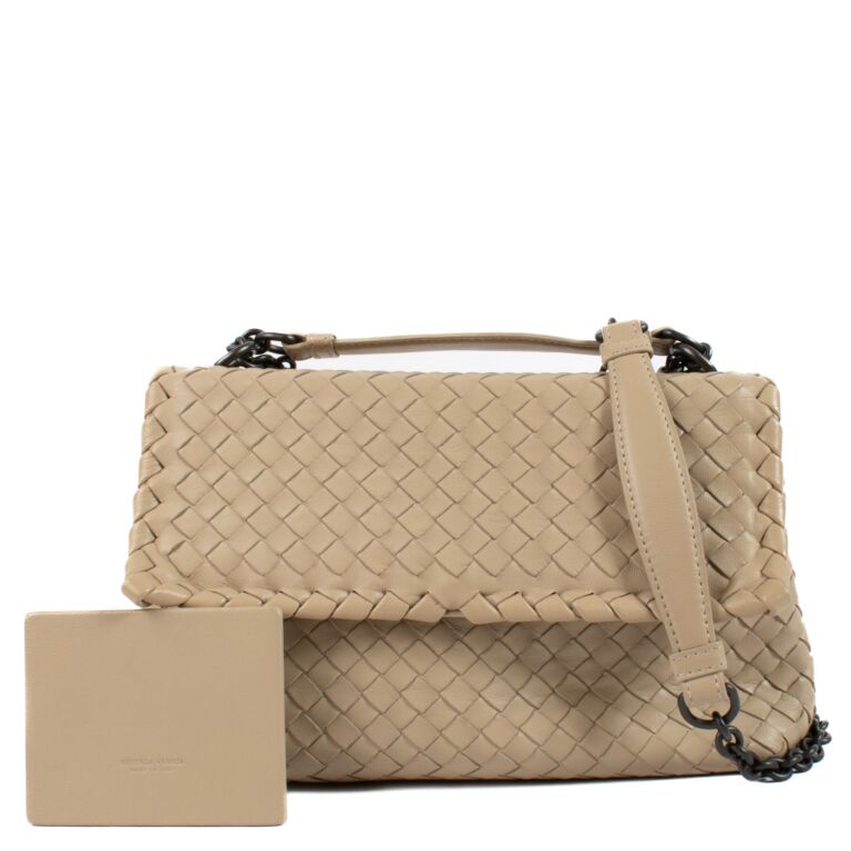 バッグ Bottega Veneta Olimpia shoulder bag Bottega Veneta Beige Intrecciato Small Olimpia Bag ○ Labellov