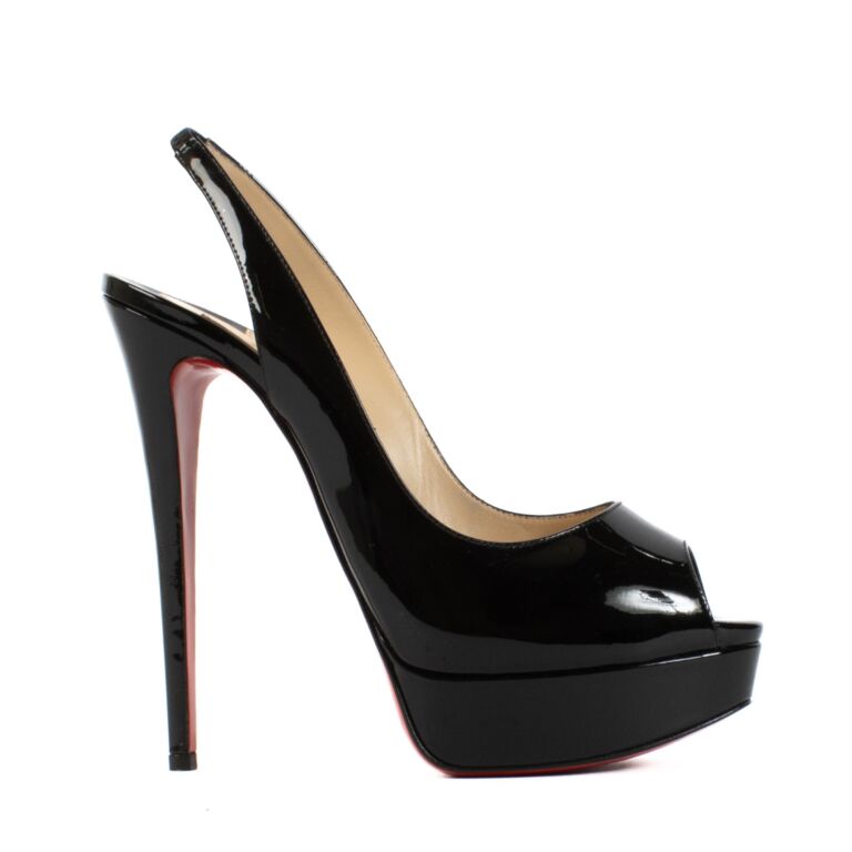Lady peep patent calf shop