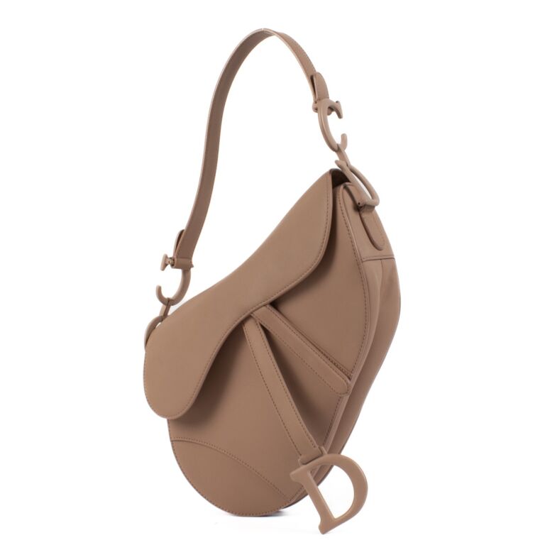 Christian Dior Blush Ultramatte Calfskin Saddle Bag Labellov Buy and Sell Authentic Luxury