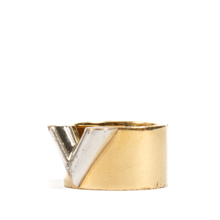 ルイヴィトン　リング　M61085 Louis Vuitton M61085 Ring Essential V 7-8 US Size Gold