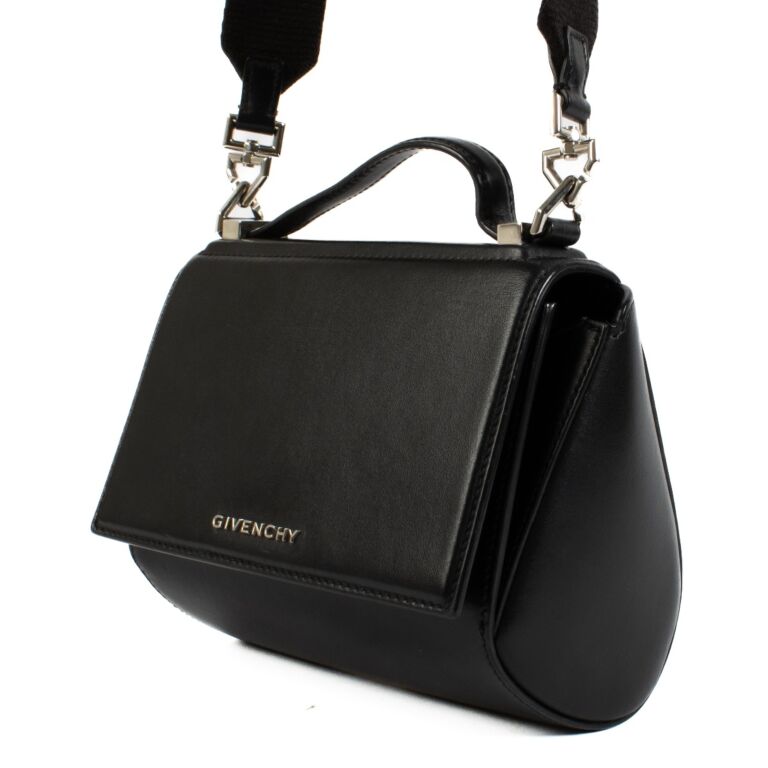 Givenchy Black Leather Mini Pandora Box Crossbody Bag Labellov Buy and Sell Authentic Luxury