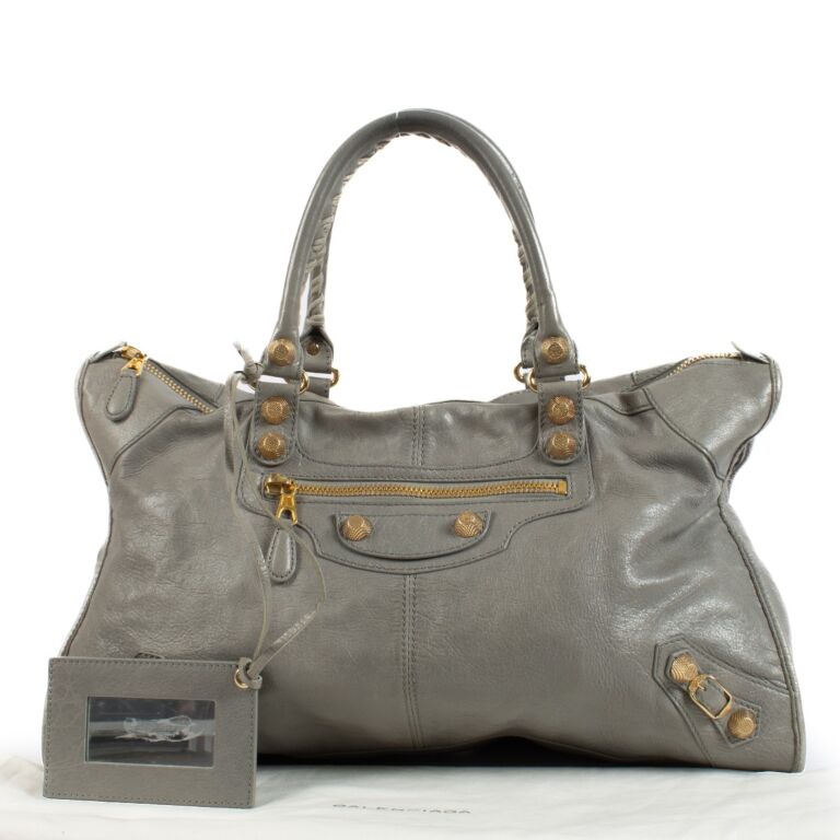 Balenciaga Gris Pyrite Giant 21 Work Handbag ○ Labellov