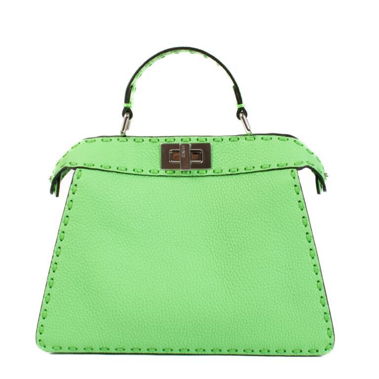 Fendi Edamame Green Selleria Small Peekaboo Iseeu Labellov Buy and Sell Authentic Luxury