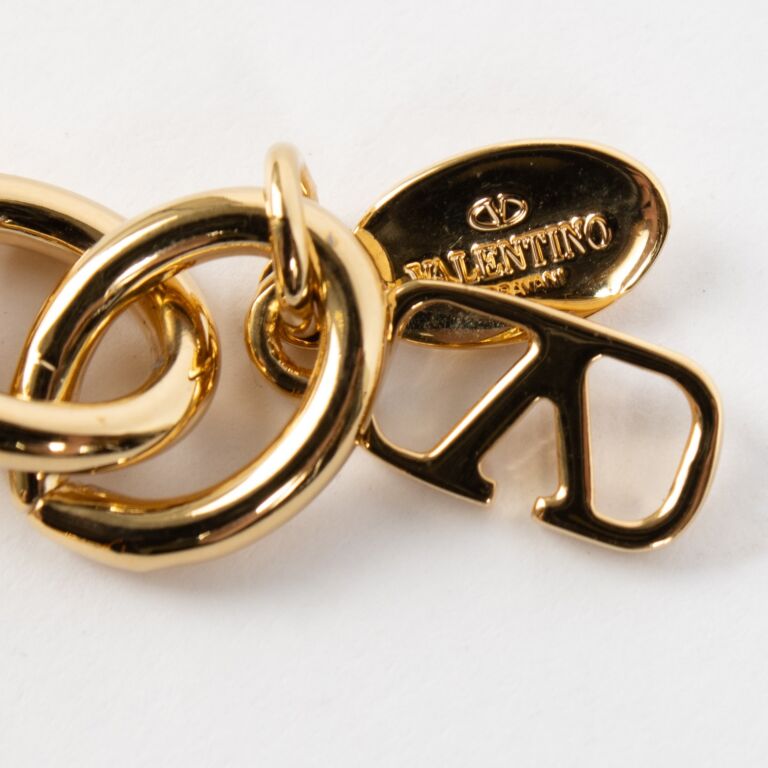 Valentino Garavani Gold VLogo Chain Choker Necklace