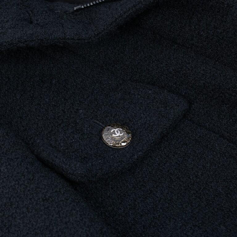 Chanel シャネル ブラック ラムレザー ジャケット ジャケット - ラムスキン、ブラック — ファッション | CHANEL