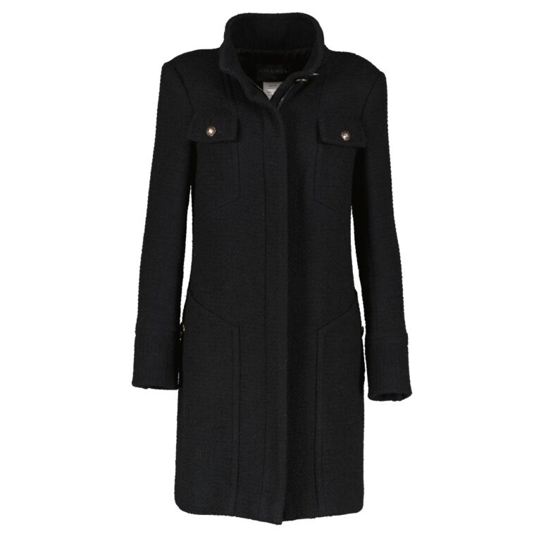 Chanel black coat shop