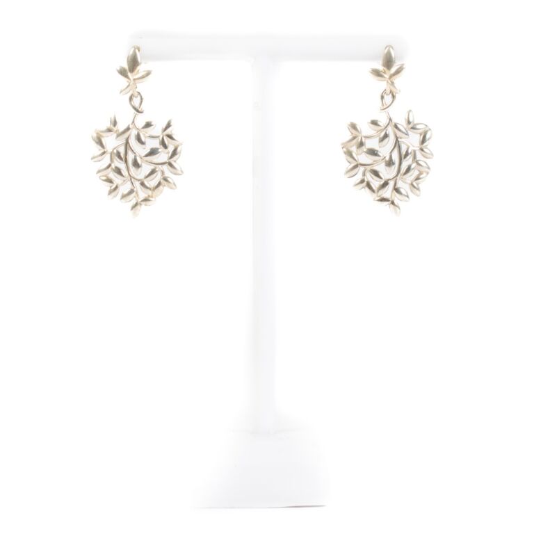 Tiffany paloma picasso olive leaf earrings store
