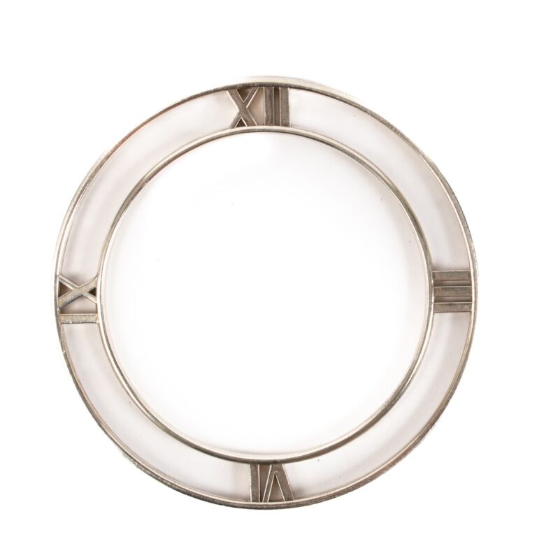 Tiffany Co. Silver Atlas Horizontal Roman Numeral Bracelet Labellov Buy and Sell Authentic Luxury