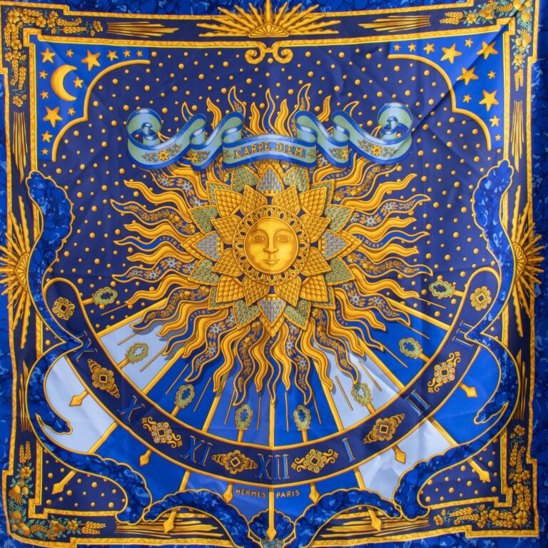 HERMES CARPE DIEM スカーフ　激レア Hermès Carpe Diem 90 Scarf ○ Labellov ○ Buy and Sell Authentic