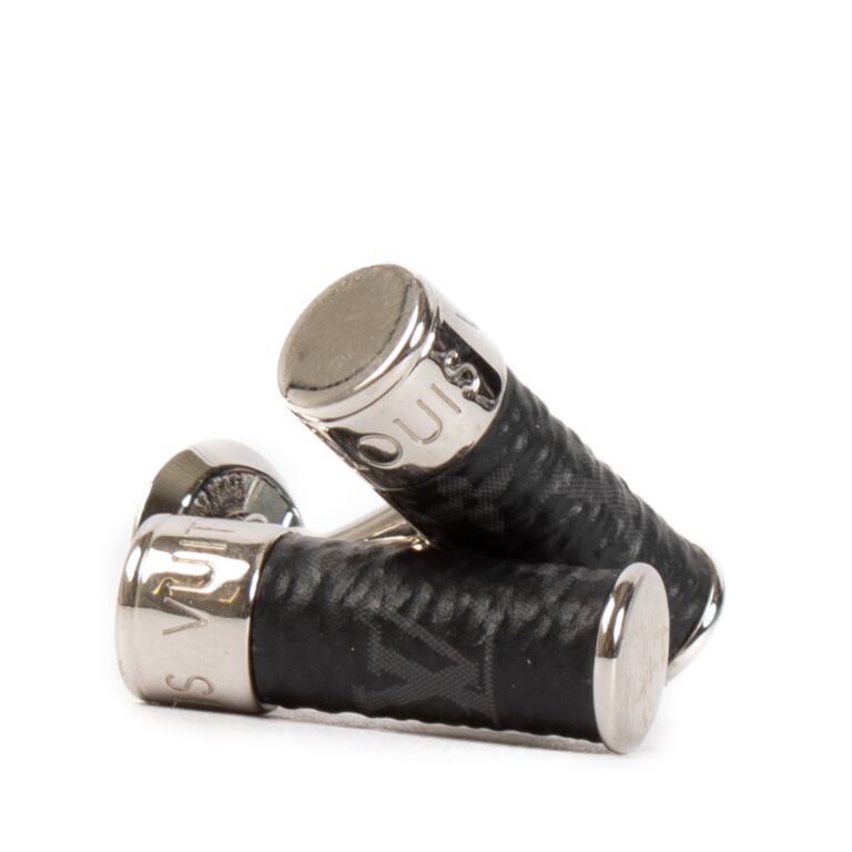 Louis Vuitton Monogram Eclipse Cufflinks + Damier Graphite