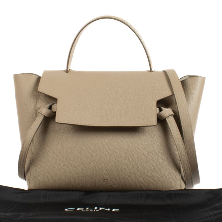 Celine light taupe belt bag online